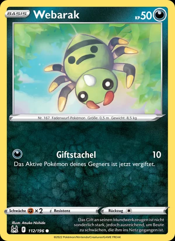 Webarak card in German