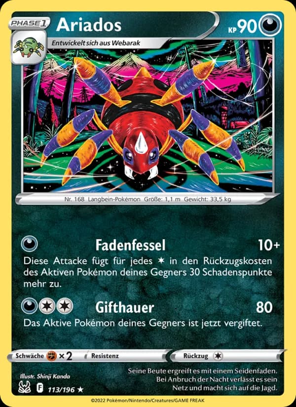 Ariados card in German