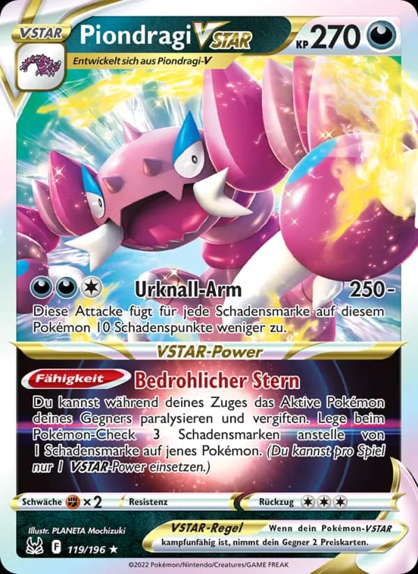Piondragi VSTAR card in German