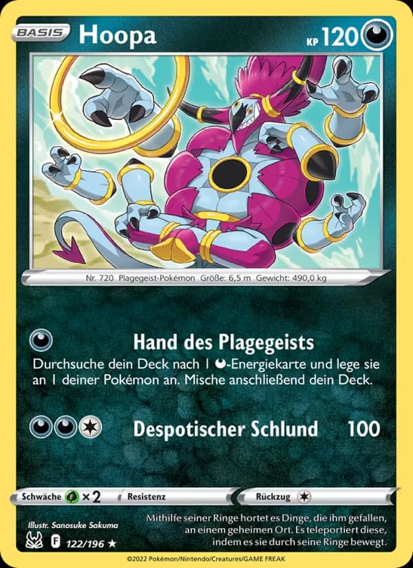 Hoopa card in German
