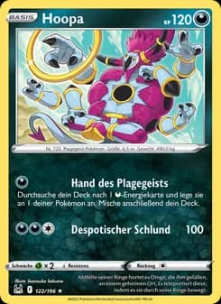 Hoopa card in German