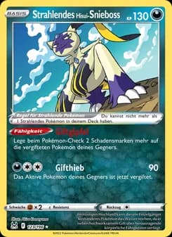 Strahlendes Hisui-Snieboss card in German