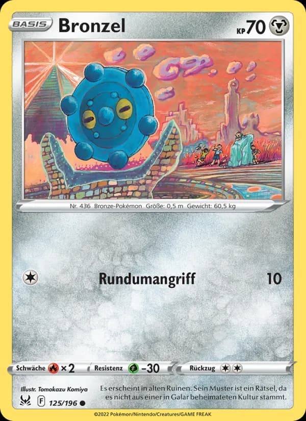 Bronzel card in German