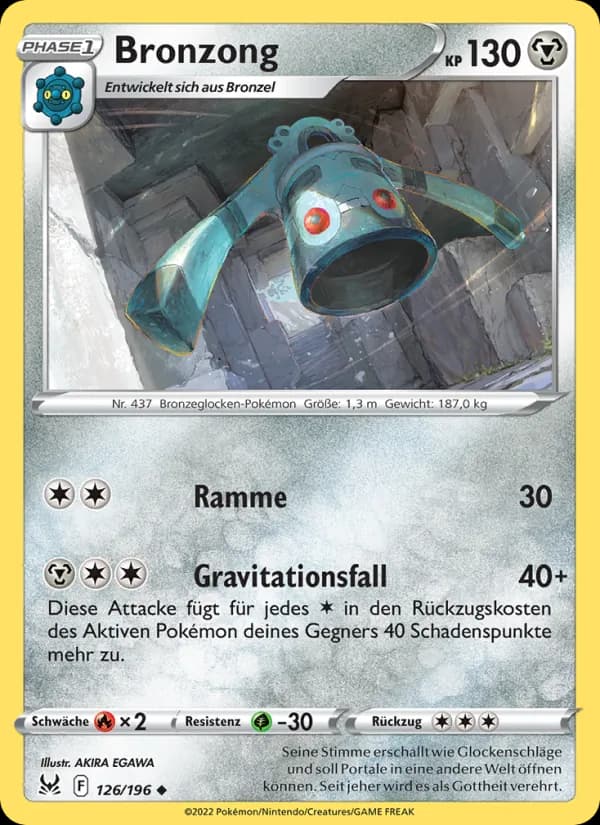 Bronzong card in German