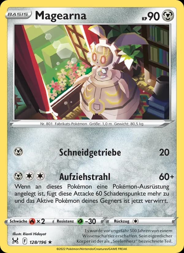 Magearna card in German