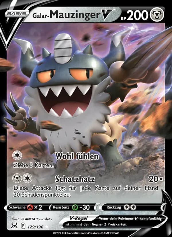 Galar-Mauzinger V card in German
