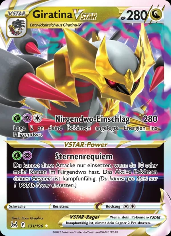 Giratina VSTAR card in German