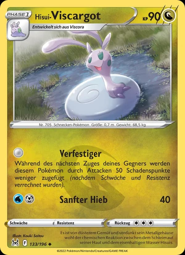 Hisui Viscargot card in German