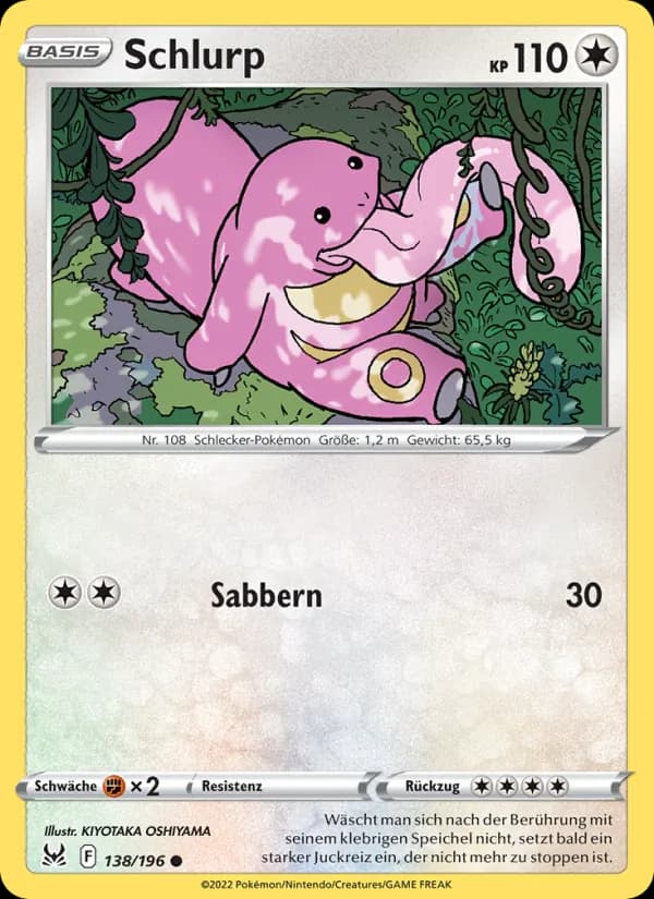 Schlurp card in German