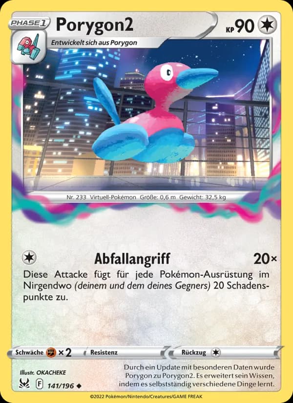 Porygon2 card in German