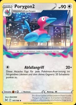 Porygon2 card in German