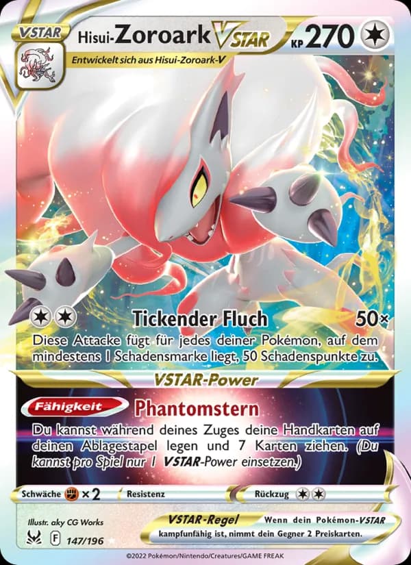 Hisui-Zoroark VSTAR card in German