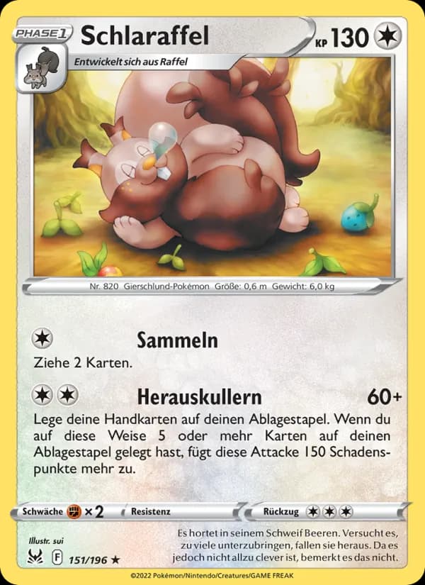 Schlaraffel card in German