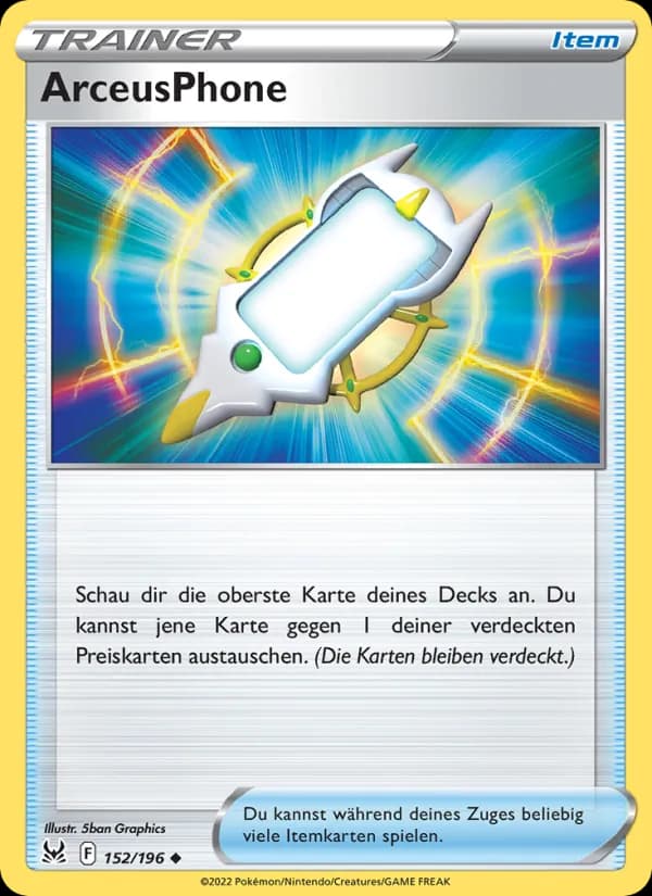 ArceusPhone card in German