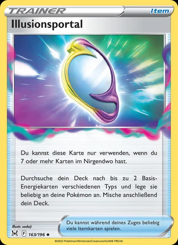 Illusionsportal card in German