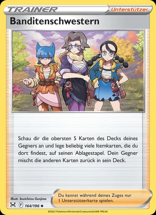 Banditenschwestern card in German