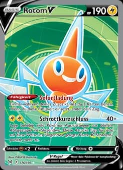 Rotom V card in German
