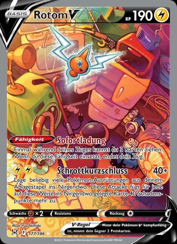 Rotom V card in German