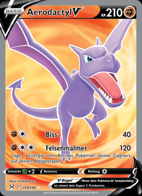 Aerodactyl V card in German