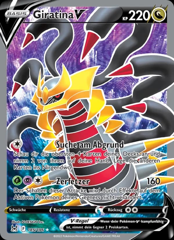 Giratina V card in German