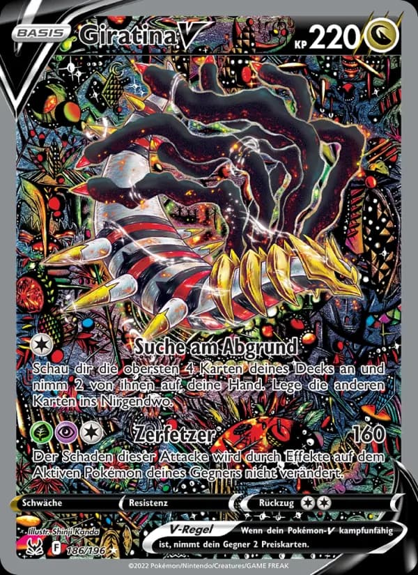Giratina V card in German