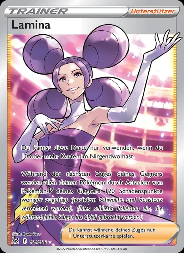 Lamina card in German