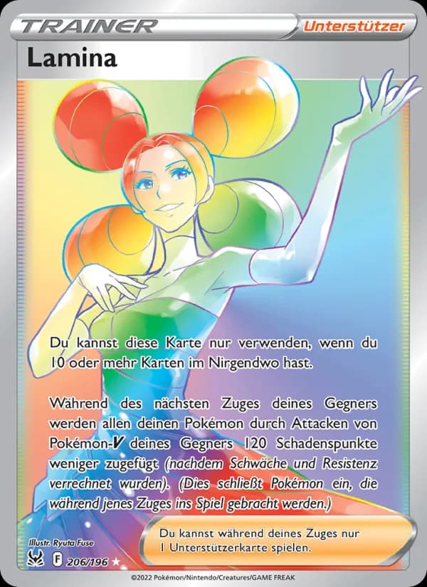 Lamina card in German