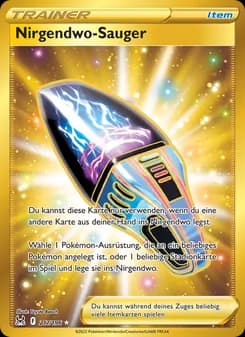Nirgendwo-Sauger card in German