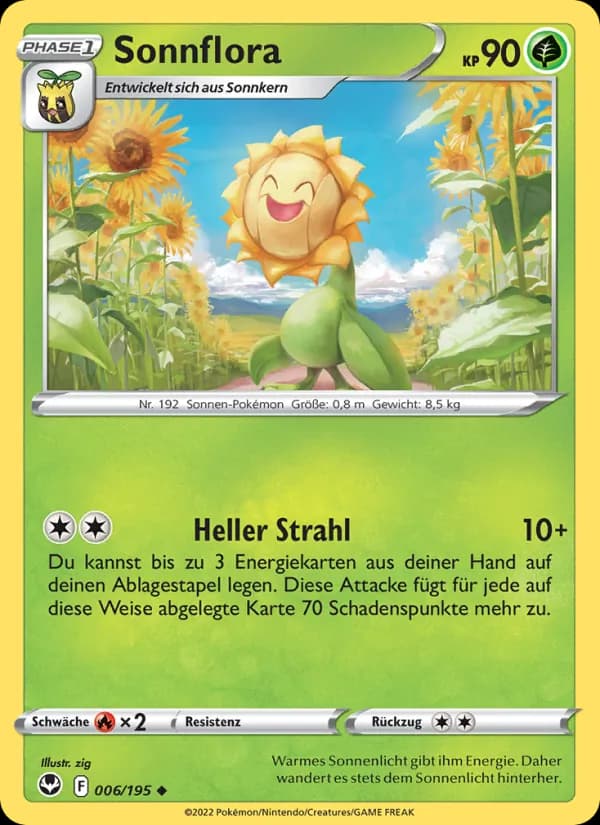 Sonnflora card in German