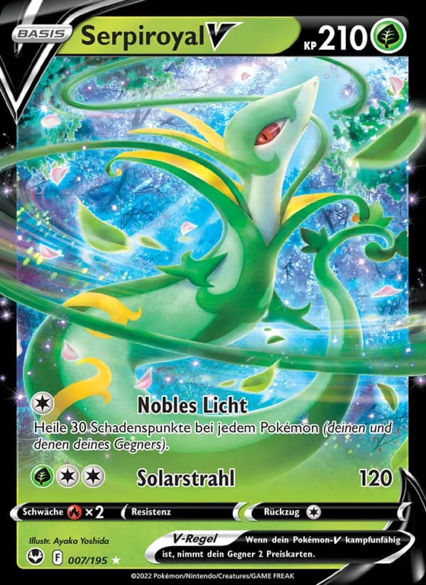 Serpiroyal V card in German