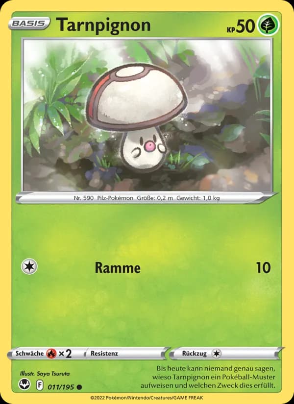 Tarnpignon card in German