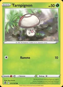Tarnpignon card in German
