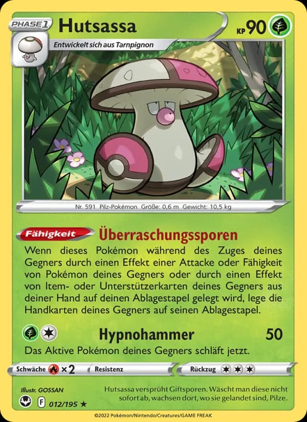 Hutsassa card in German