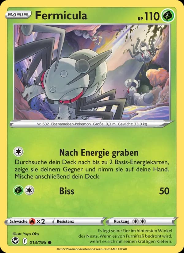 Fermicula card in German