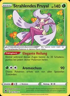 Strahlendes Fruyal card in German