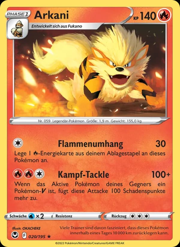 Arkani card in German