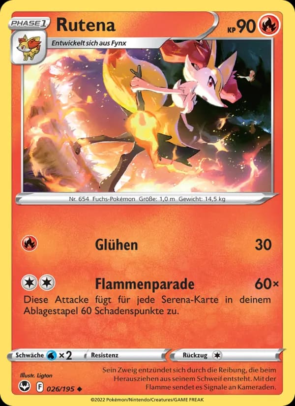 Rutena card in German