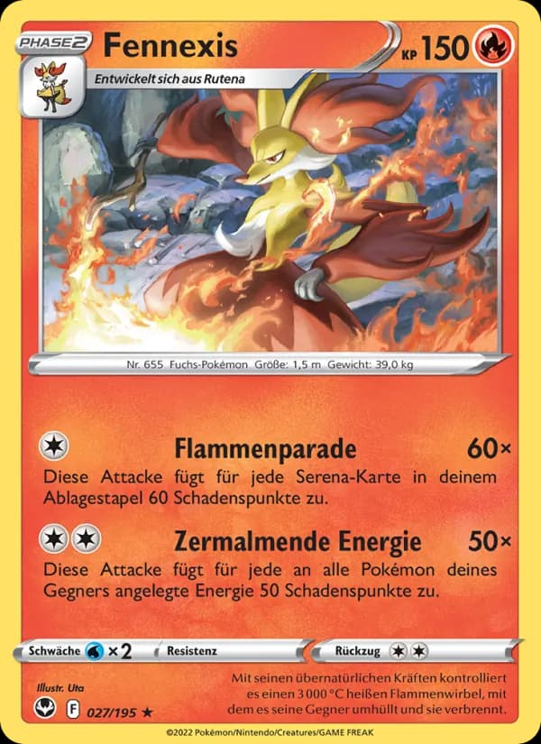 Fennexis card in German