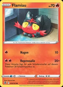 Flamiau card in German
