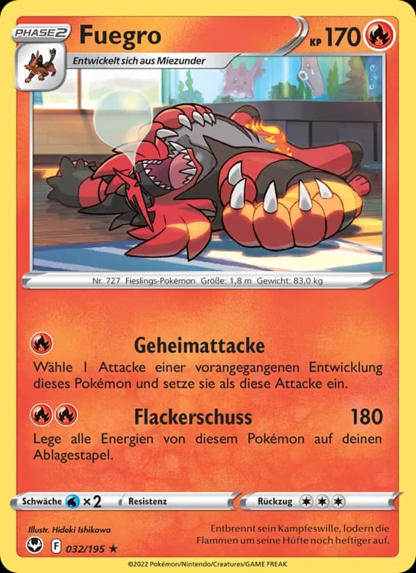Fuegro card in German