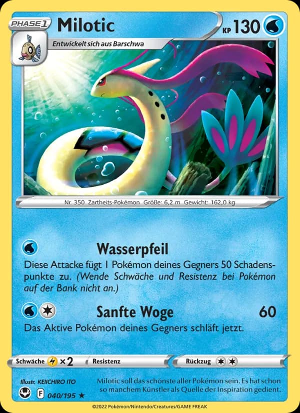 Milotic card in German