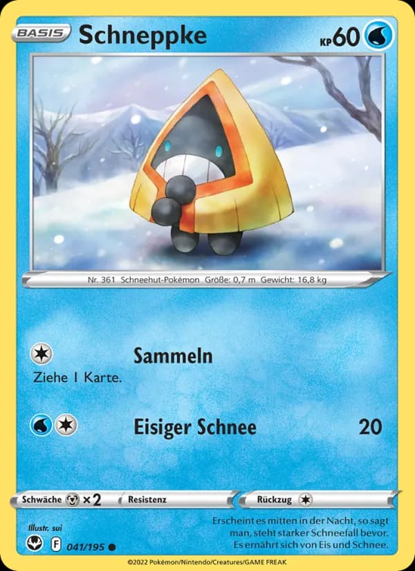Schneppke card in German