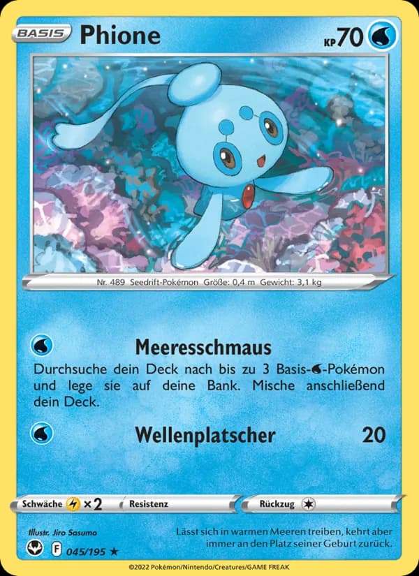 Phione card in German