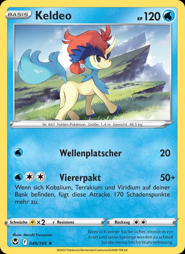 Keldeo card in German