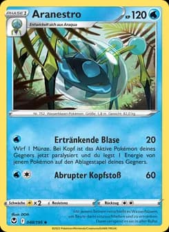 Aranestro card in German