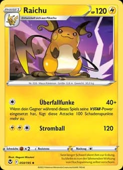 Raichu card in German