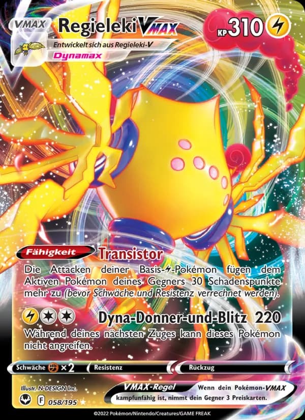 Regieleki VMAX card in German