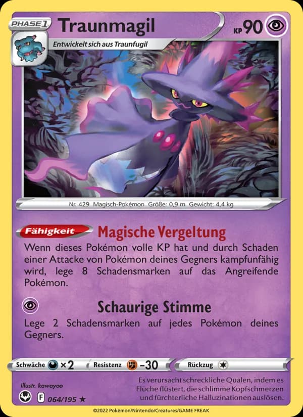 Traunmagil card in German