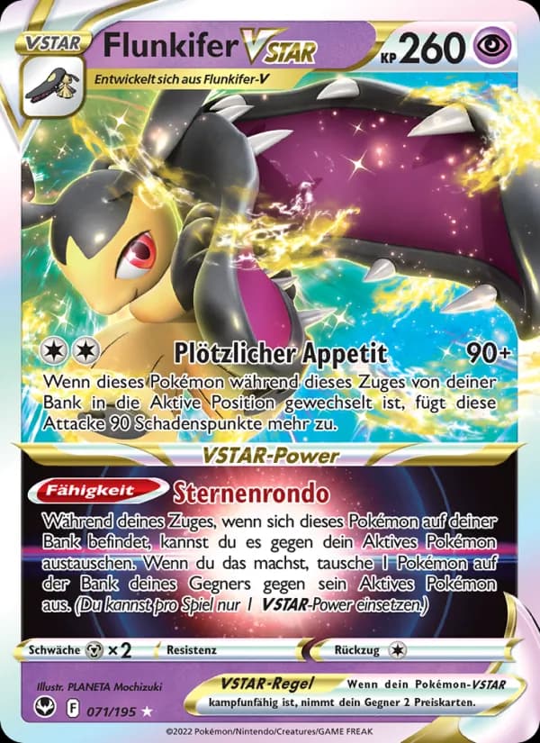 Flunkifer VSTAR card in German