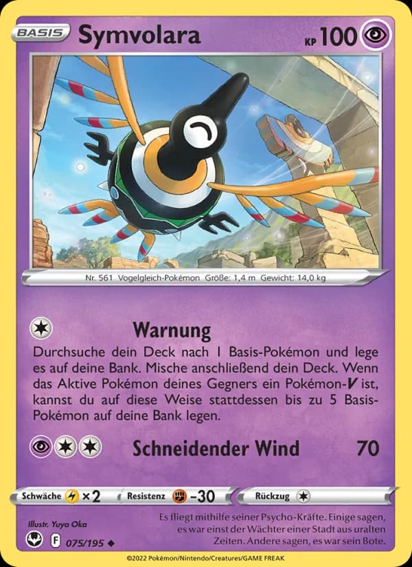 Symvolara card in German